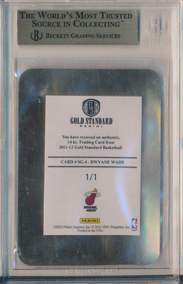 Panini 2011-2012 Gold Standard Solid Gold #SG-4 Dwyane Wade 1/1