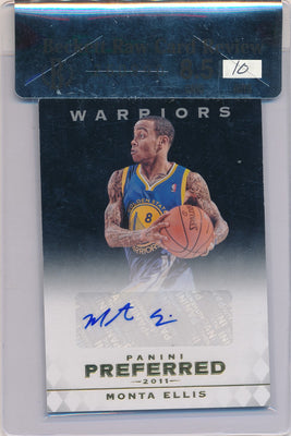 Panini 2011-2012 Prefered Auto #77 Monta Ellis 1/1 / BGS Grade 8.5 / Auto Grade 10