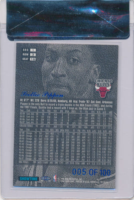 Fleer 1997-1998 Flair Showcase  Legacy Collection #3 Scottie Pippen 5/100 / BGS Grade 8.5