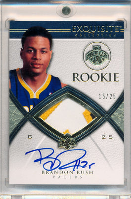 Upper Deck 2008-2009 Exquisite Collection Rookie Parallel #66 Brandon Rush 15/25