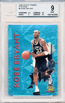 Pacific Collection 1996 Platinum  #6 Kobe Bryant  / BGS Grade 9