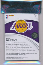 Panini 2014-2015 Immaculate Collection  #17 Kobe Bryant 24/24 / Auto Grade 10