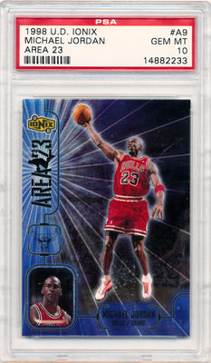 Upper Deck 1998-1999 Ionix Area 23 #A9 Michael Jordan  / PSA Grade 10