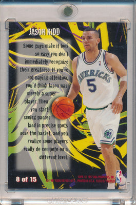 Fleer 1996-1997 Basketball Thrill Seekers #8/15 Jason Kidd