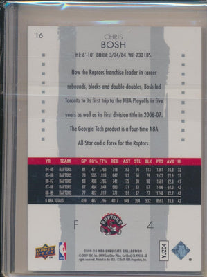 Upper Deck 2009-2010 Exquisite Collection Base #16 Chris Bosh 101/199