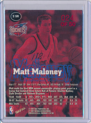 SkyBox 1997-1998 Premium Star Rubies #2SR Matt Maloney 24/50