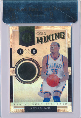 Panini 2010-2011 Gold Standard Gold Mining #19 Kevin Durant 1/8 / BGS Grade 9