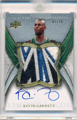 Upper Deck 2009-2010 Exquisite Collection Limited Logos #LKG Kevin Garnett 3/10