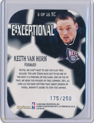 SkyBox 1999-2000 E-X E-Xceptional #5/15XC Keith Van Horn 175/250