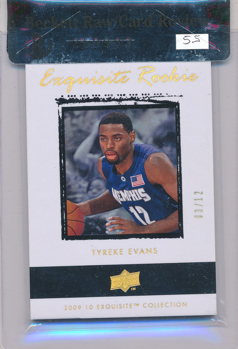 Upper Deck 2009-2010 Exquisite Collection Rookie Parallel #46 Tyreke Evans 3/12