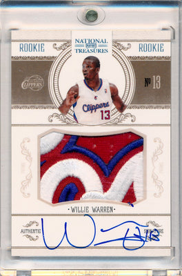 Panini 2010-2011 National Treasures  Century Platinum #234 Willie Warren 2/5