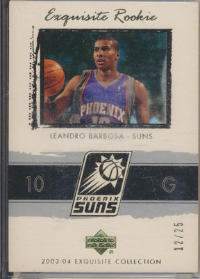 Upper Deck 2003-2004 Exquisite Collection Gold Rookie #54 Leandro Barbosa 12/25