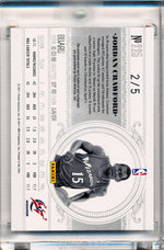 Panini 2010-2011 National Treasures  Century Platinum #225 Jordan Crawford  2/5