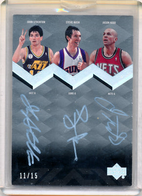 Upper Deck 2007-2008 Ud Black  #TAU-NKS John Stockton / Steve Nash / Jason Kidd 11/15