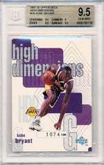 Upper Deck 1997-1998 High Dimensions  #D8 Kobe Bryant 1074/2000 / BGS Grade 9.5