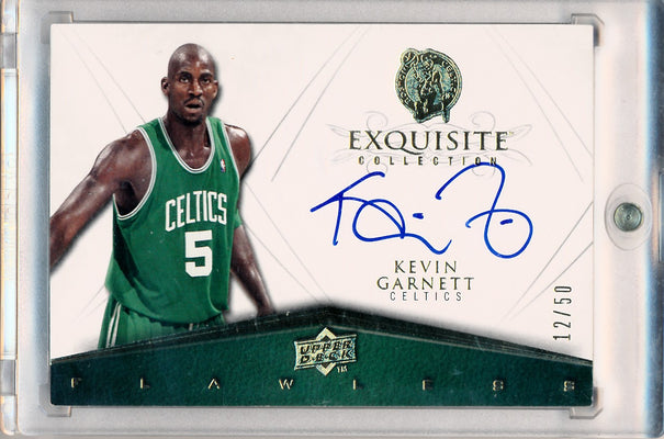Upper Deck 2008-2009 Exquisite Collection Flawless Autographs #FLAW-KG Kevin Garnett 12/50