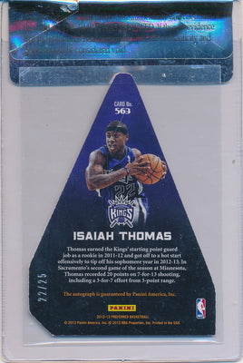 Panini 2012-2013 Crown Royale Panini's Choice Awards #563 Isiah Thomas 22/25 / BGS Grade 8.5 / Auto Grade 10