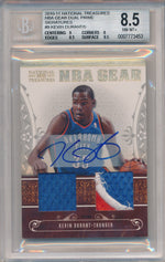 Panini 2010-2011 National Treasures NBA Gear Dual Prime #9 Kevin Durant 5/5 / BGS Grade 8.5 / Auto Grade 10