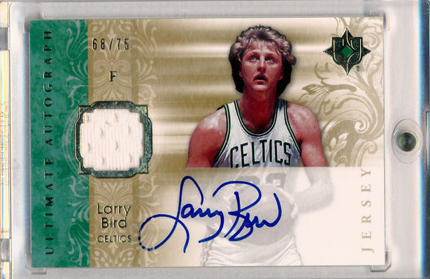 Upper Deck 2006-07 Ultimate Collection  Ultimate Jersey Autographs #AU-LB Larry Bird  68/75