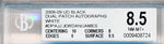 Upper Deck 2008-2009 Ud Black Dual Patch Autographs White #DPA-JJ Lebron James/ Michael Jordan 1/1 / BGS Grade 8.5 / Auto Grade 10