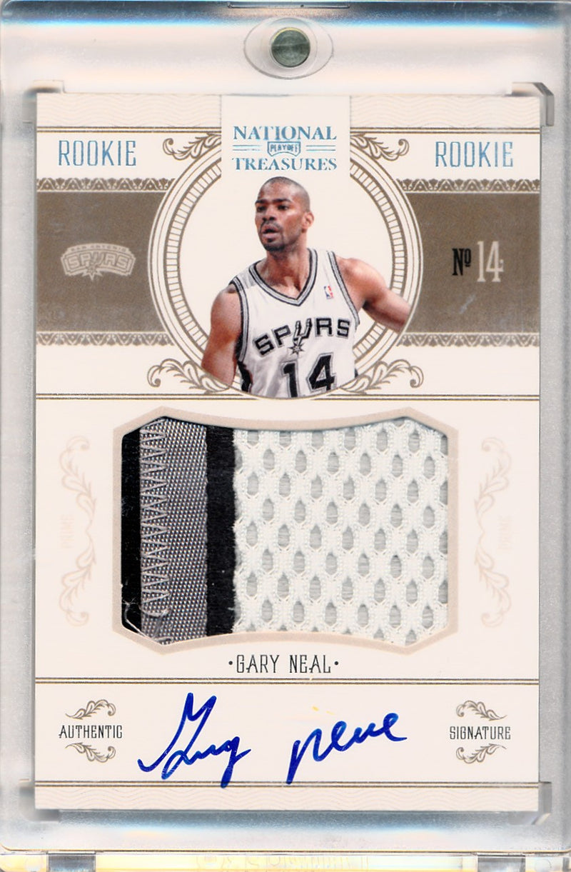 Panini 2010-2011 National Treasures Century Platinum #239 Gary Neal 5/5