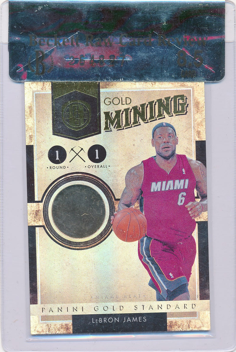 Panini 2011 Gold Standard Gold Mining #20 Lebron James 5/8