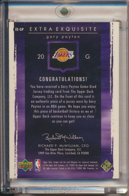 Upper Deck 2003-2004 Exquisite Collection Extra Exquisite Jumbo Patch #EE-GP Gary Payton 52/75