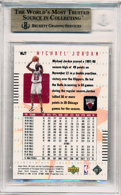 Upper Deck 1998-1999 Ionix MJ Hologrfx #MJ7 Michael Jordan  / BGS Grade 9.5