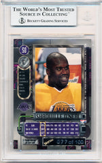 Skybox 1997-1998 Metal Universe Championship Precious Metal Gems Red #50 Shaquille O'neal 77/100 / BGS Grade 8.5