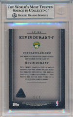 Topps  2007-2008 Letterman Letterman Patches #LP-KD Kevin Durant 1/1 / BGS Grade 8.5