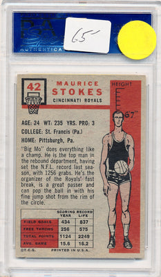 Topps Bowman  1957   #42 Maurice Stokes  / PSA Grade 5 / BGS Grade None