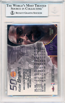 Fleer 1999-2000 Flair Showcase Legacy Collection #50 Kobe Bryant 12/20 / BGS Grade 9