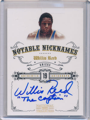 Panini 2009-2010 National Treasures Notable Nicknames  #NN-WR Willis Reed 48/99