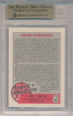 Fleer 1997-1998 Fleer Ultra  Platinum Medallion #115 David Robinson 85/100 / BGS Grade 9