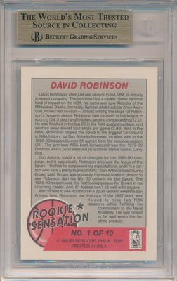 Fleer 1997-1998 Fleer Ultra  Platinum Medallion #115 David Robinson 85/100 / BGS Grade 9