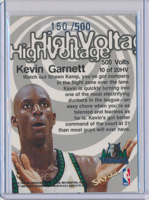 SkyBox 1997-1998 Hoops High Voltage #10/20HV Kevin Garnett 150/500