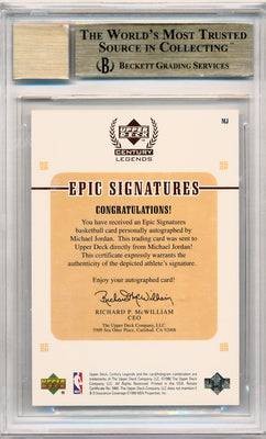 Upper Deck 1999 Ud Century Legends Epic Signatures Century #MJ Michael Jordan 5/23 / BGS Grade 9.5 / Auto Grade 10