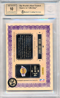 Panini 2011-2012 Gold Standard Superscribe #24 Kobe Bryant 28/149 / BGS Grade 9.5 / Auto Grade 10