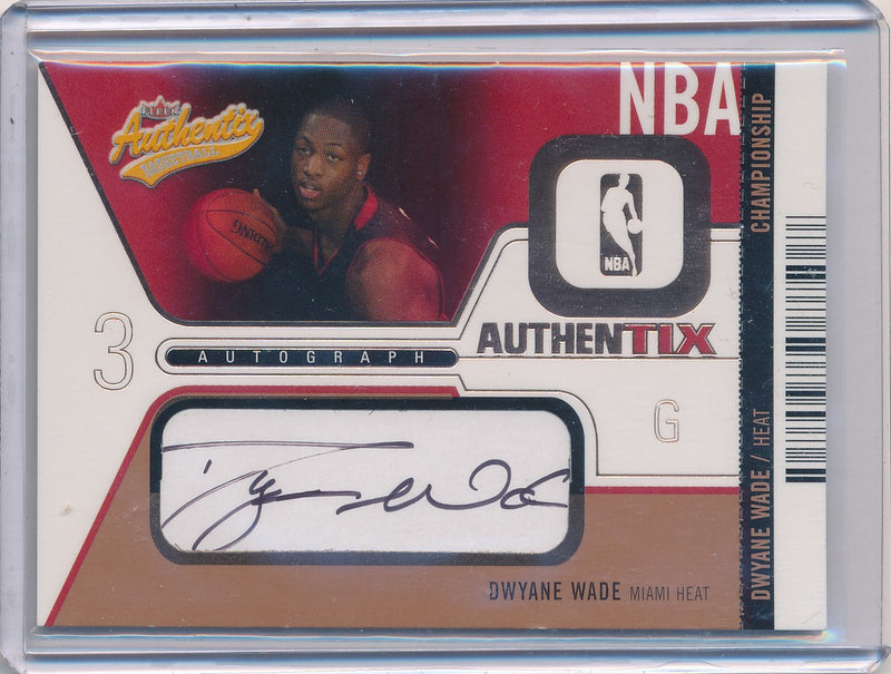 Fleer 2003-2004 Authentix Basketball #AA-DW Dwyane Wade 6/50