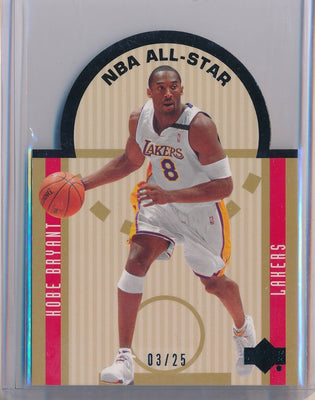 Upper Deck 2003-2004 SE Die Cuts NBA All Stars Black #SE2 Kobe Bryant 3/25