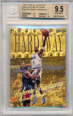 Skybox 1998-1999 Metal Universe Championship Precious Metal Gems #19 Anfernee Hardaway 2/50 / BGS Grade 9.5