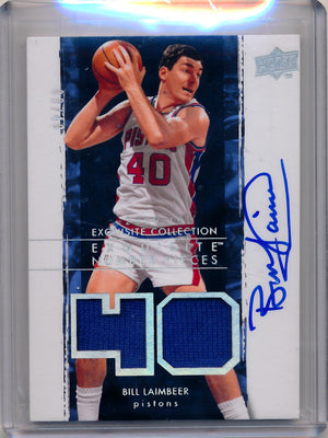 Upper Deck 2009-2010 Exquisite Collection Numbers #NPBL Bill Laimbeer 9/40