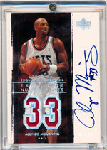 Upper Deck 2003-2004 Exquisite Collection Number Piece Autographs #NP-AM Alonzo Mourning  1/33