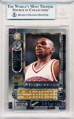 Skybox 1997-1998 Metal Universe Championship Precious Metal Gems Red #95 Jerry Stackhouse 86/100 / BGS Grade 8.5