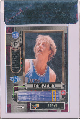 Upper Deck 2011-12 Fleer Retro Precious Metal Gems BLUE #PM-37 Larry Bird 14/50 / BGS Grade 8.5