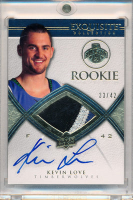 Upper Deck 2008-2009 Exquisite Collection Rookie Parallel #61 Kevin Love 33/42