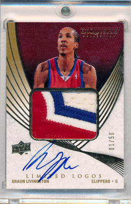 Upper Deck 2007-2008 Exquisite Collection Limited Logos #LLSL Shaun Livingston 1/50