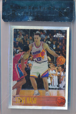 Topps 1996-1997 Chrome Refractor #182 Steve Nash  / BGS Grade 8.5