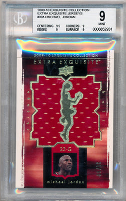 Upper Deck 2009-2010 Exquisite Collection Extra Exquisite Collection #XMJ Michael Jordan 31/50 / BGS Grade 9