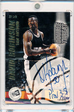 Press Pass 1997-1998 Double Threat Dual Autographs #DT 1/6 Tim Duncan / David Robinson 17/100